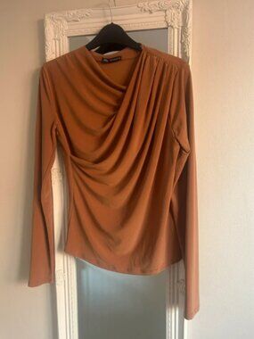 Zara brown top 🤎